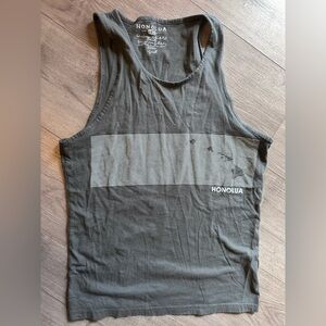 Honolua Surf Co Grey Graphic Tank Top